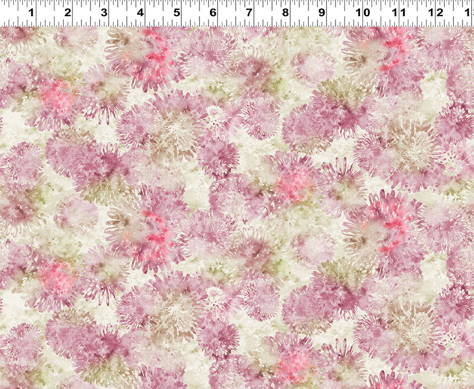 2025 Quilt MN Digital Dandelions Light Wine