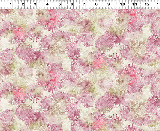 2025 Quilt MN Digital Dandelions Light Wine