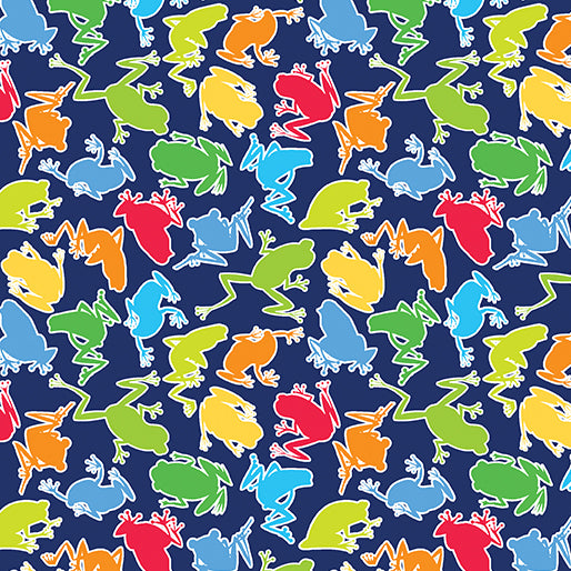 Rainforest Glow - Camo Frogs Multi 14898G-99