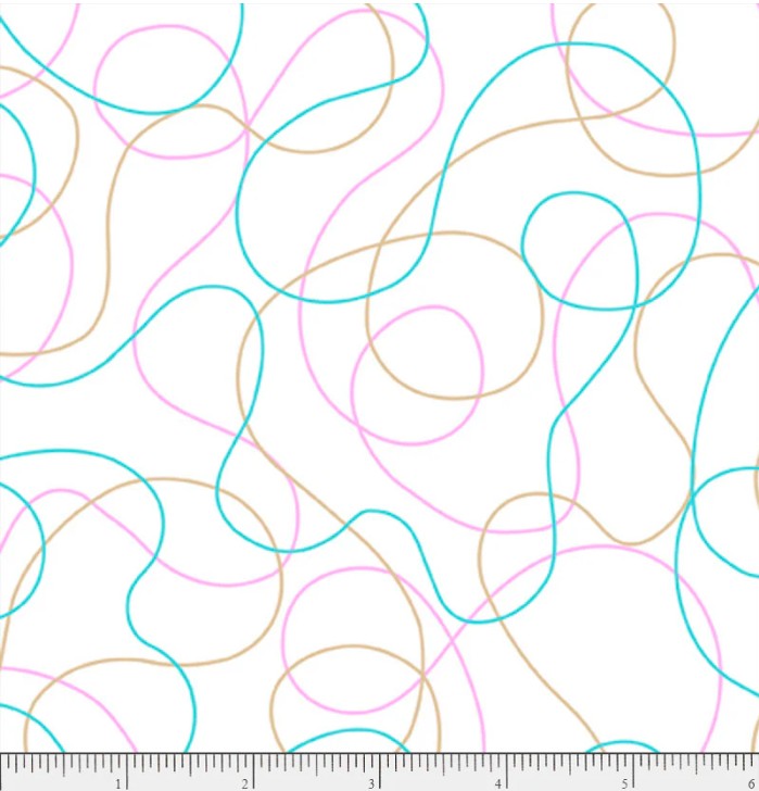 Crazy Kitties 05612W White Doodle