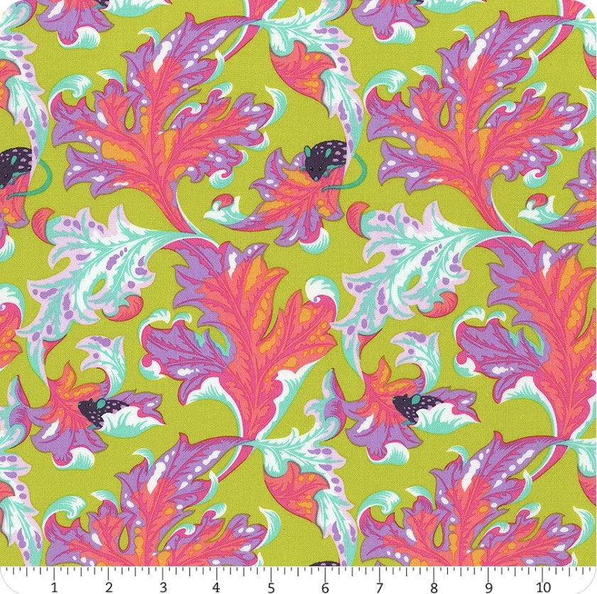 Tula Pink Tabby Road Deja Vu Eek PWTP093.Electroberry