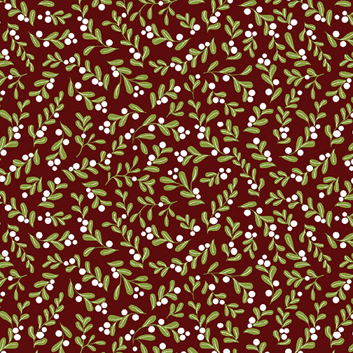 Crossroads Berry Flannel Red