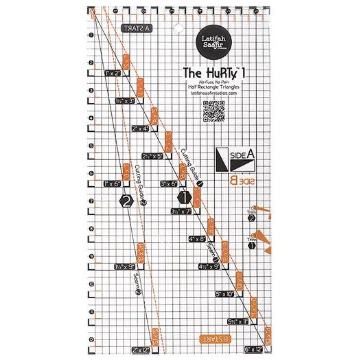 The Hurty 1 Half Rectangle Triangles Ruler