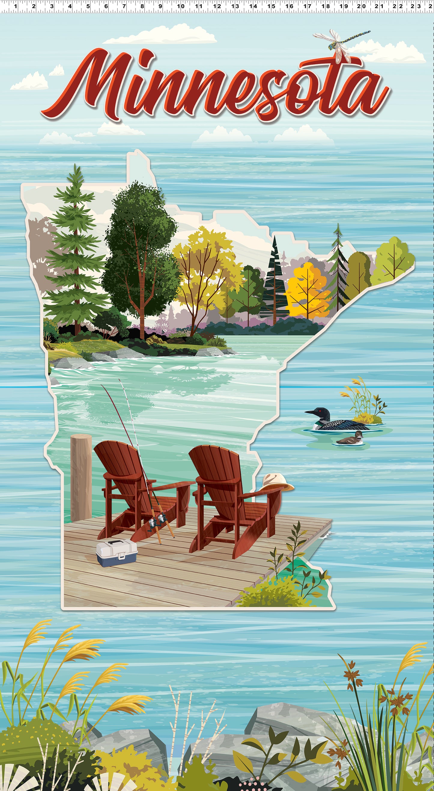 2024 Quilt MN 24" State Panel