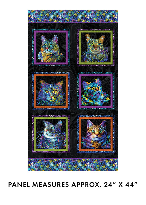 Cat Artistry Block Panel 16732-12
