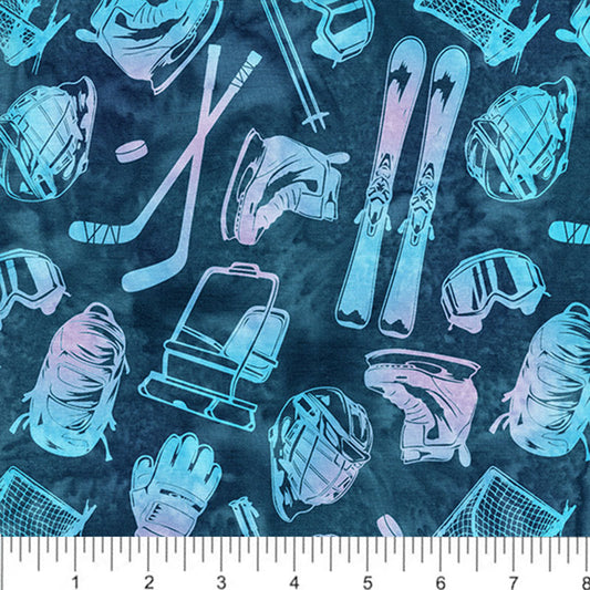 AMNSH 2025 Skiing Blue Tossed Skating SH187-585 Batik