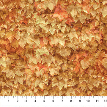 Autumn Breeze Layered Leaves Lt Rust DP28059-37