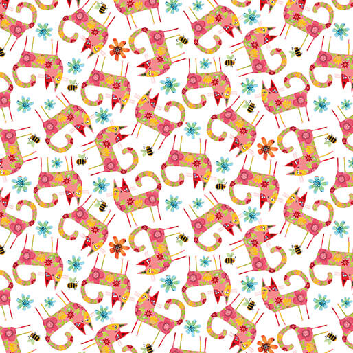 Garden Cats Patterned Cats Orange 16348-37