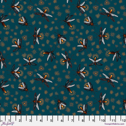 Rachel Hauer Garden Bed - Fireflies PWRH103.Turq