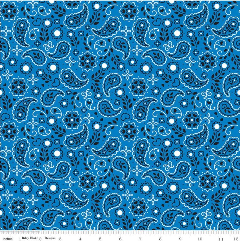 Down on the Farm C10073-Blue Bandanas