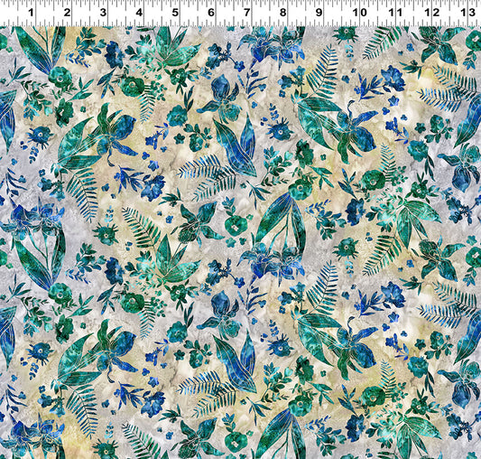 2025 Quilt MN Digital Lady Slippers Dark Emerald