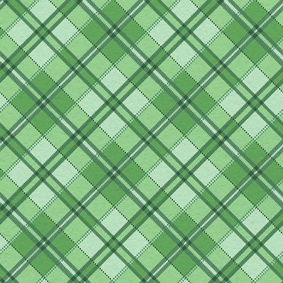 2026 Quilt MN Diagonal Plaid Mint