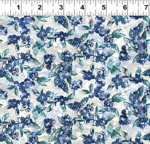 2025 Quilt MN Digital Blueberries Royal Blue