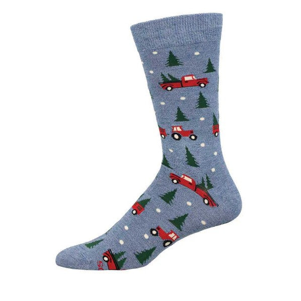 Christmas Farm Bamboo - Blue - Men's 10-13