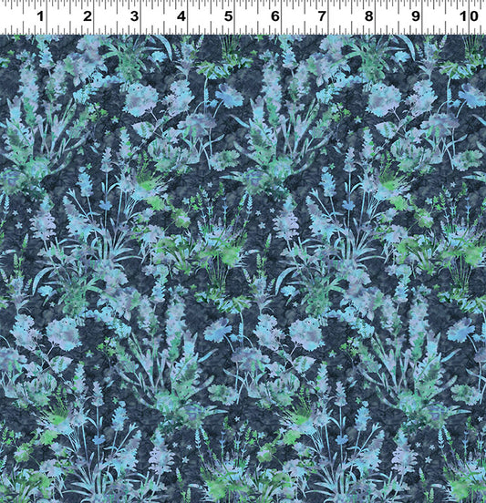 2025 Quilt MN Digital Wildflowers Dark Denim