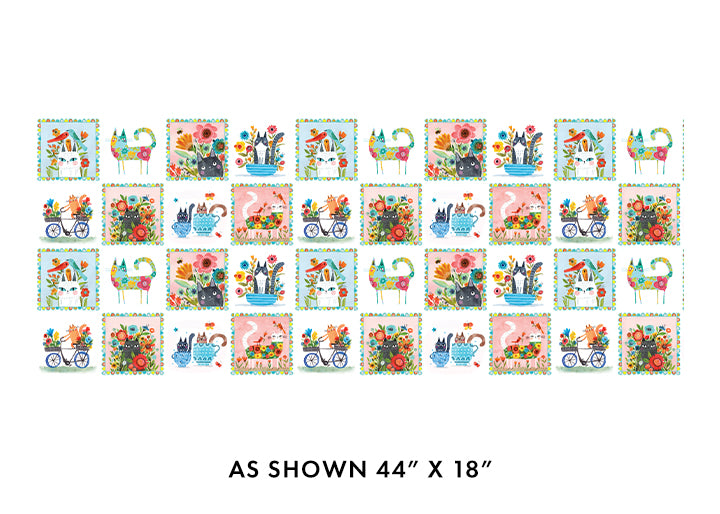 Garden Cats Squares 16345-99