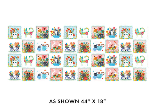 Garden Cats Squares 16345-99