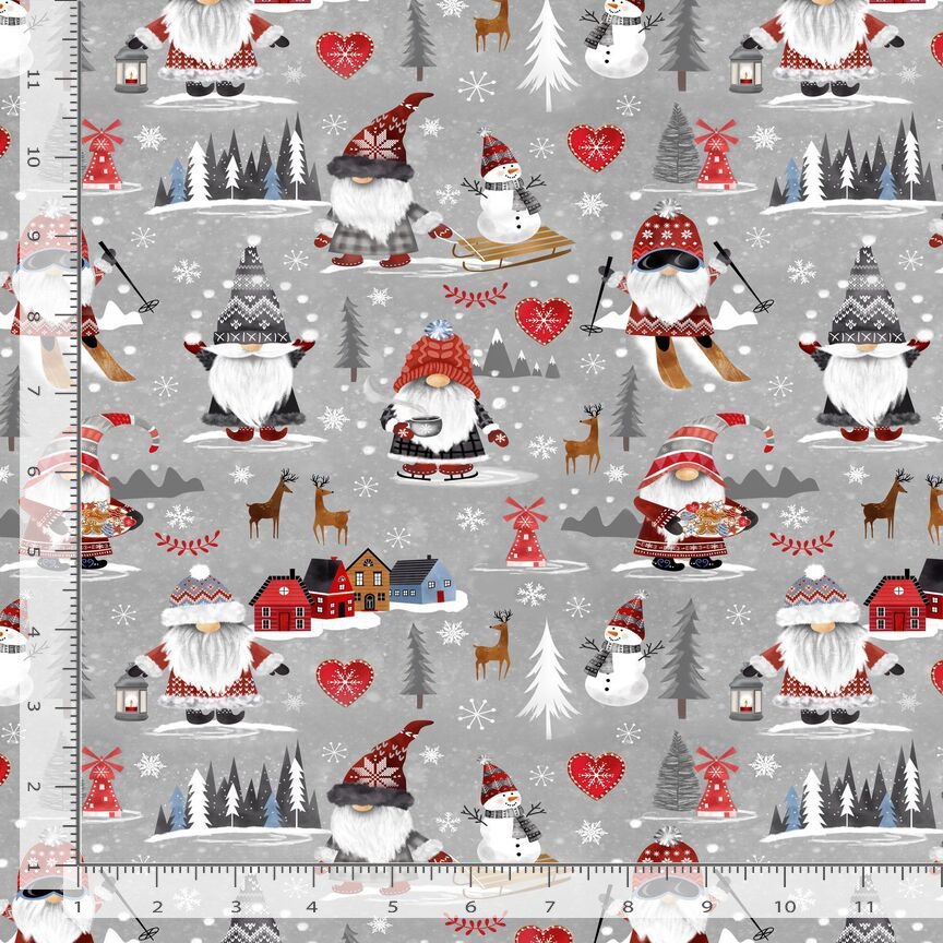 Winter Nordic Gnomes Town Gail-CD2884