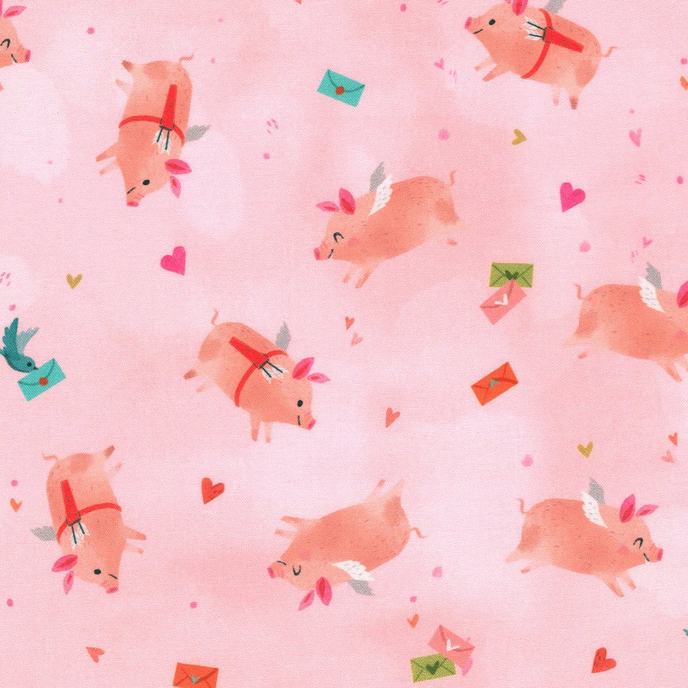 Little Valentine Pigs AKFD-22941-123 Baby Pink