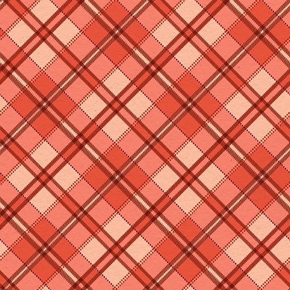 2026 Quilt MN Diagonal Plaid Lt Red