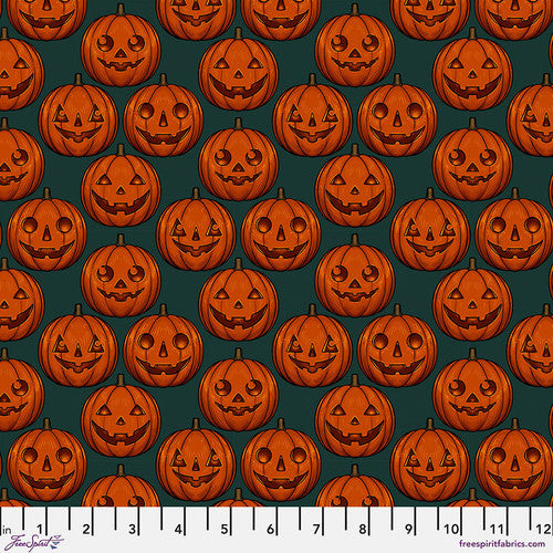 Mystic Moonlight Rachel Hauer Pumpkin Grid PWRH093.Green