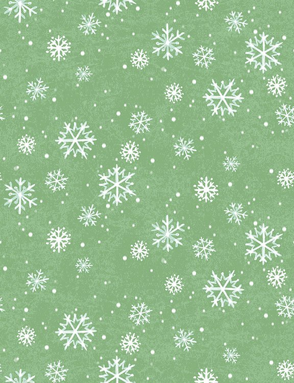 2026 Quilt MN Snowflakes Mint