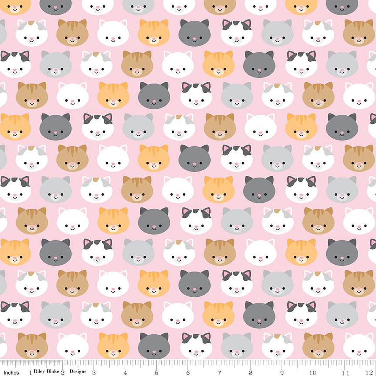 Pretty Kitty Kitties C15652-Pink