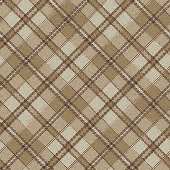 2026 Quilt MN Diagonal Plaid Brown