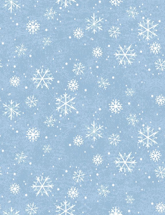 2026 Quilt MN Snowflakes Lt Blue