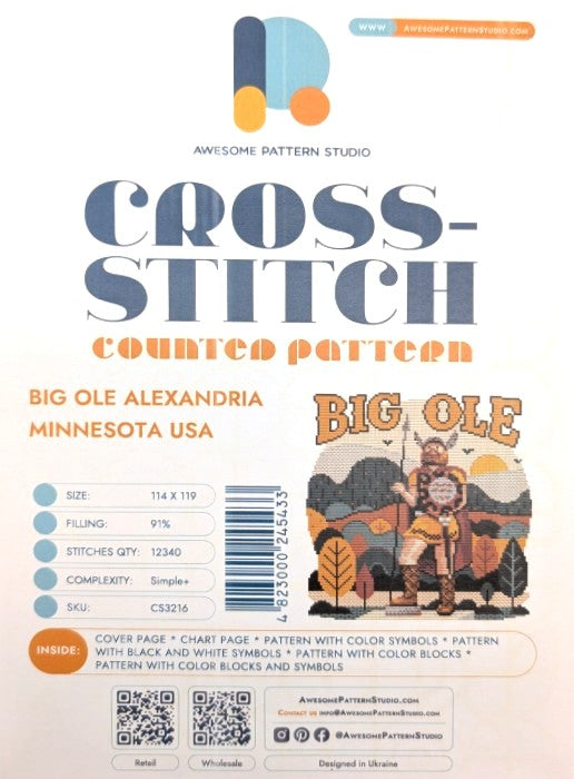 Big Ole Cross Round Stitch Pattern