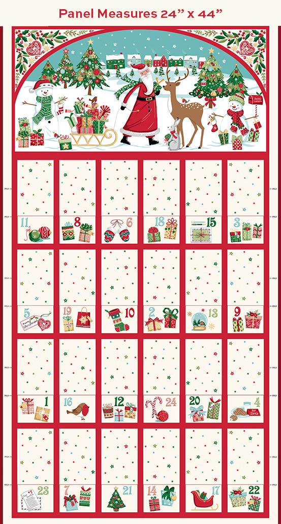 Christmas Wishes Advent Calendar Panel MU-039-1