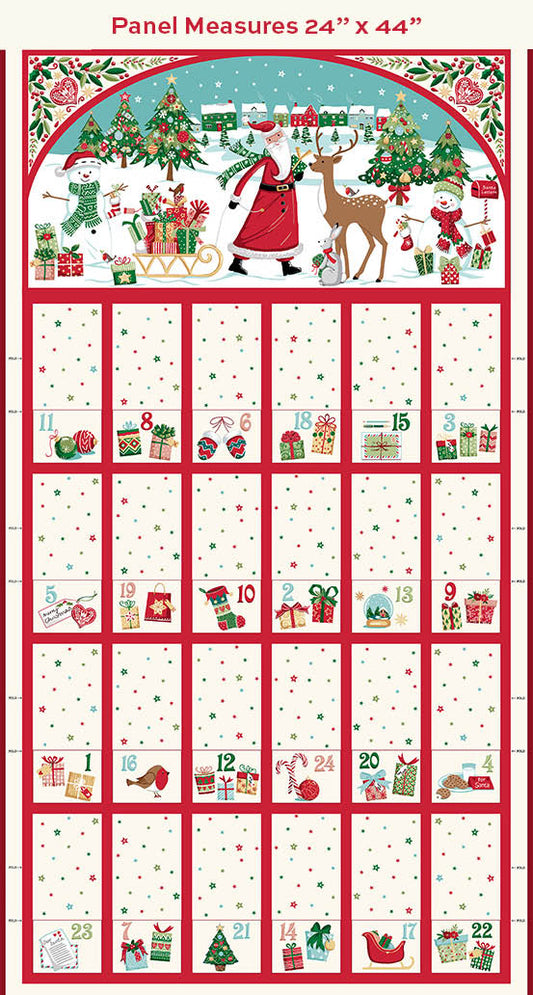 Christmas Wishes Advent Calendar Panel MU-039-1