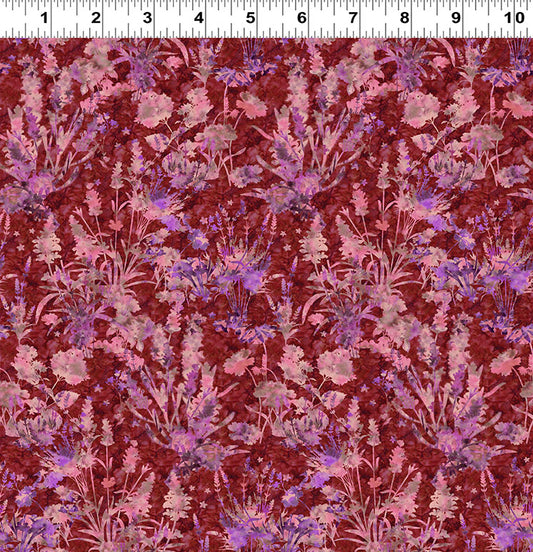 2025 Quilt MN Digital Wildflowers Light Wine