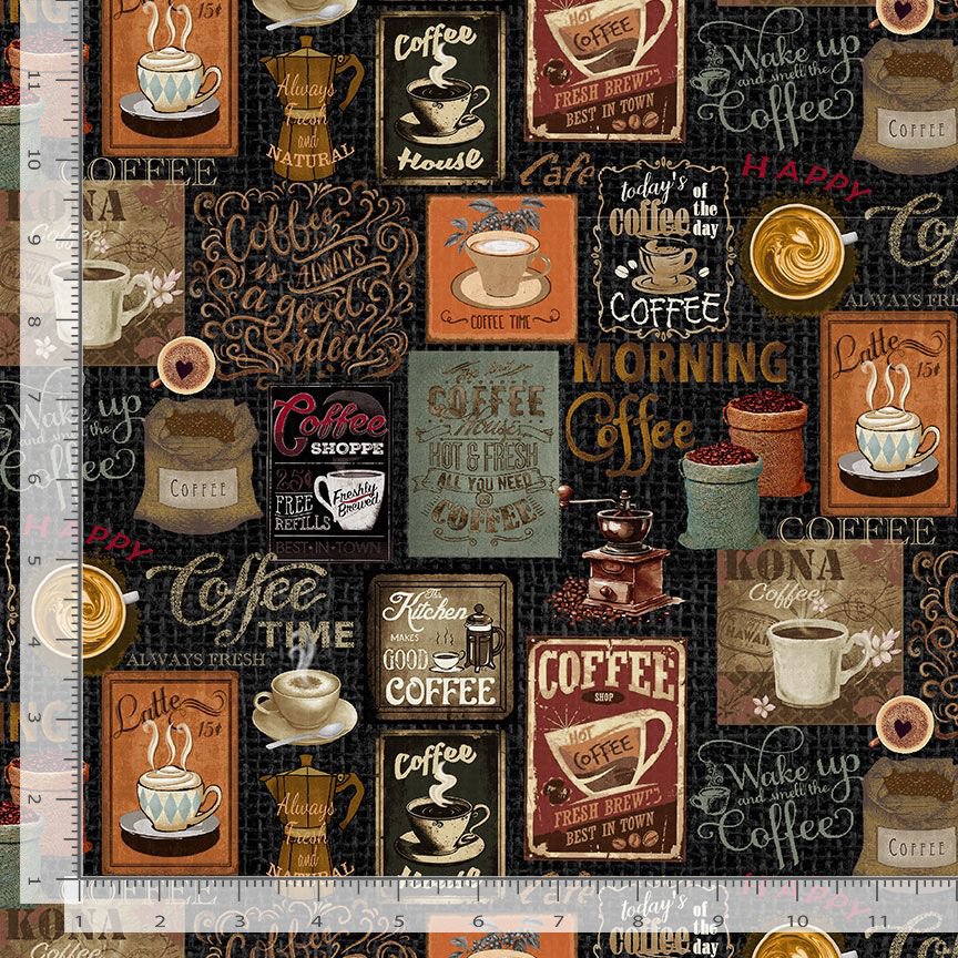 Coffee Collage Coffee-CD3421 Black