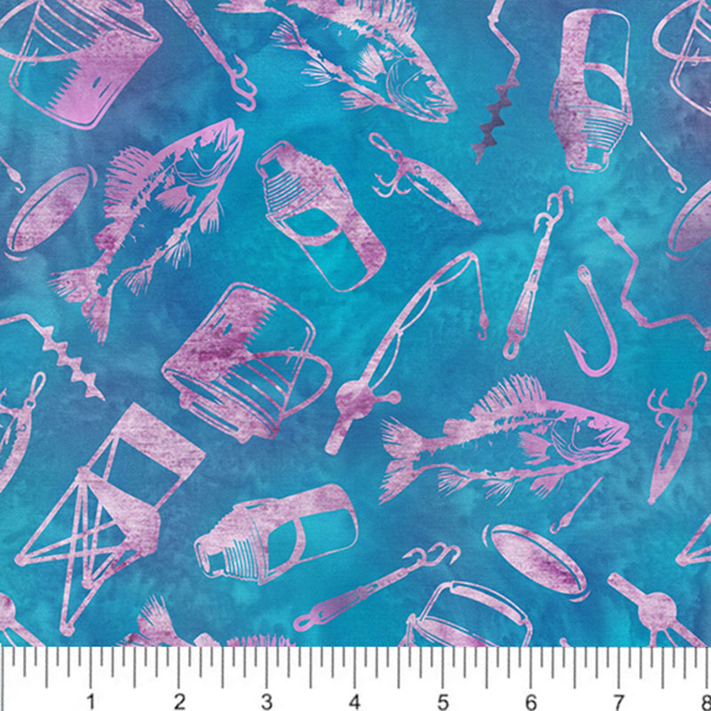 AMNSH 2025 Fishing Pink Tossed Ice Fishing SH186-540 Batik