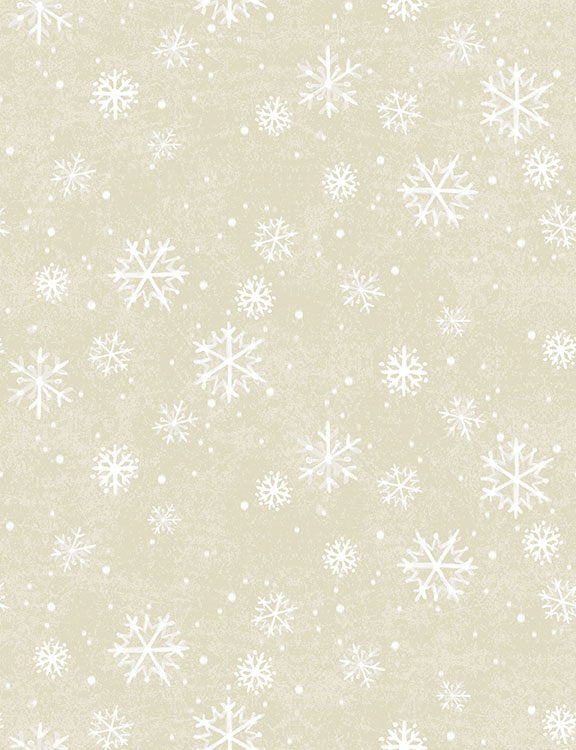 2026 Quilt MN Snowflakes Khaki
