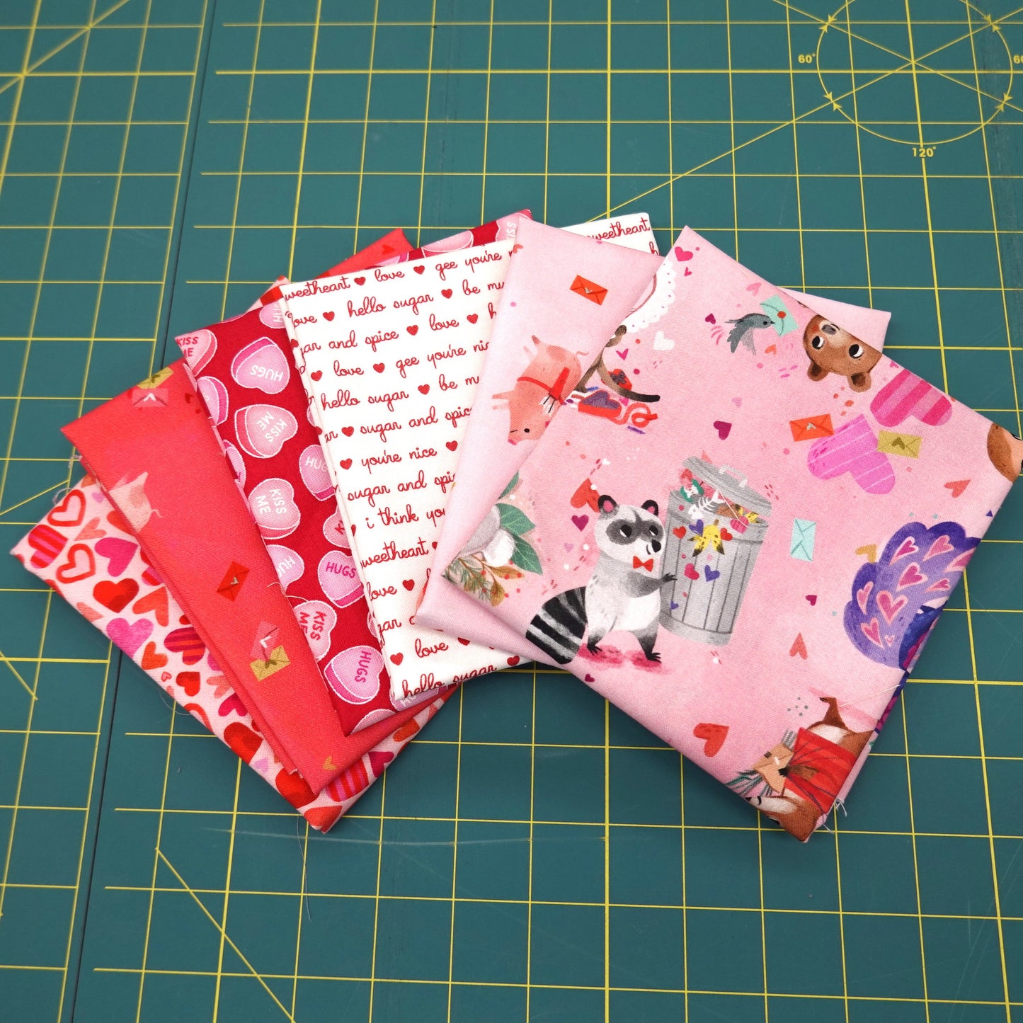 Mystery Five-0 Lucky Break Little Valentine FQ Bundle (6 pcs)