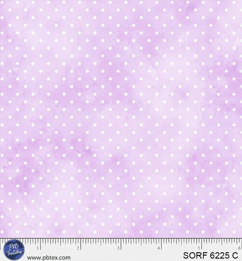 Sorbet Flannel Pin Dot Lavender SORF06225C