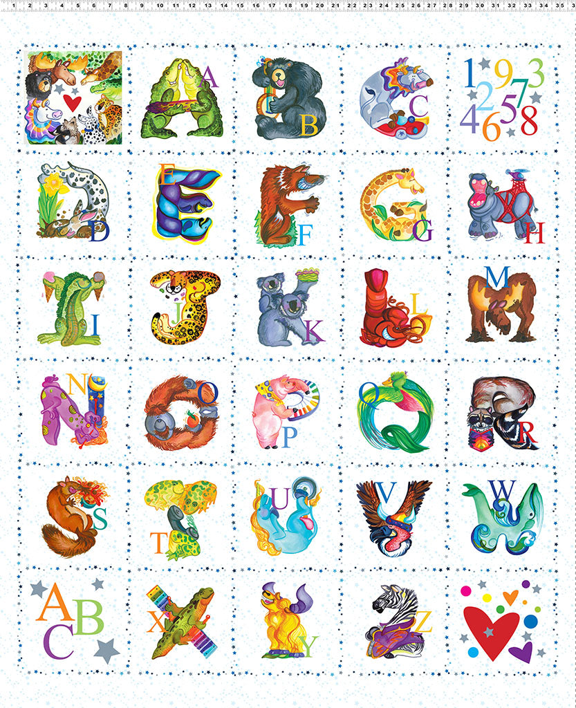 Amazing Alphabet Block Panel Y4753-1