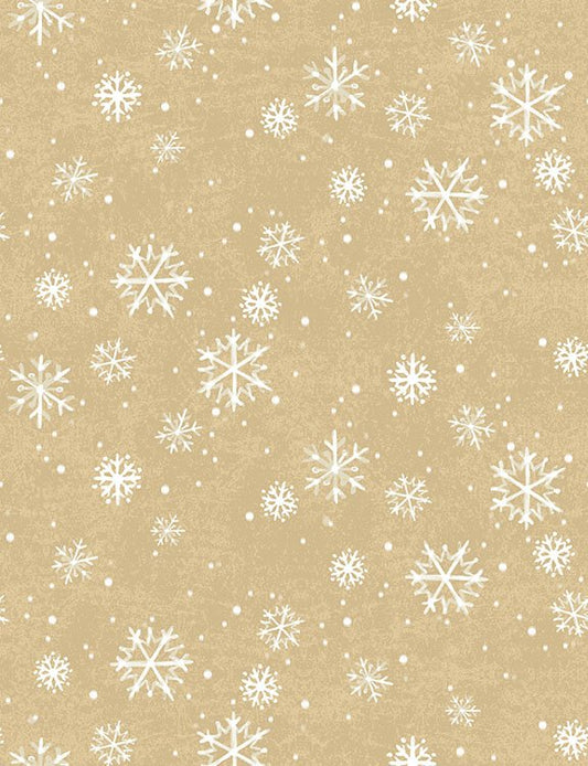 2026 Quilt MN Snowflakes Lt Caramel