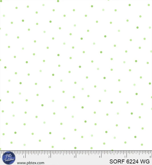 Sorbet Flannel Tossed Tonal Dot SORF06224WG