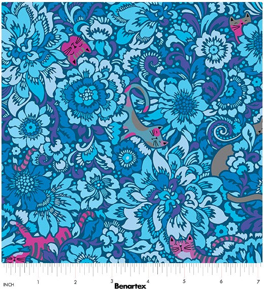 Cheeto's World Elegant Kitties Blue 17201-50