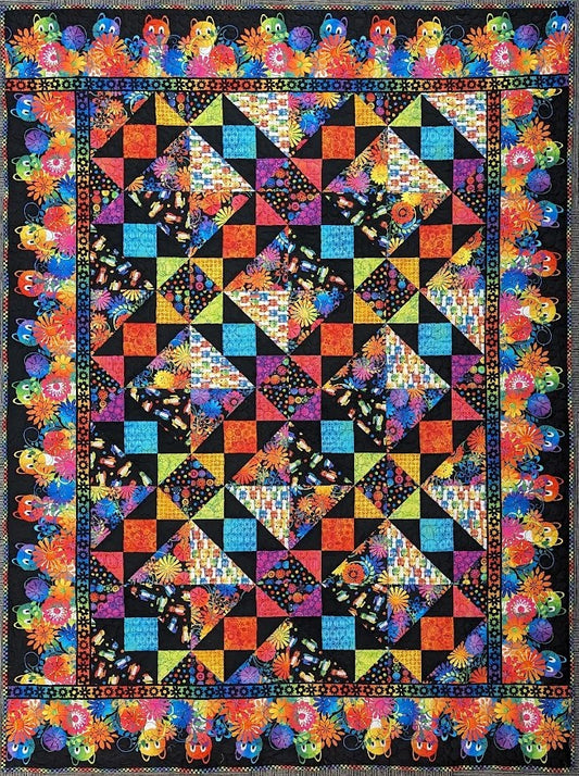 PAWsitivity Quilt 67.5x91.5