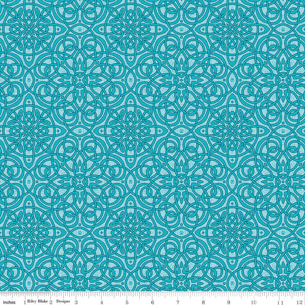 Celtic Cats Celtic Knot CD16583 Aqua