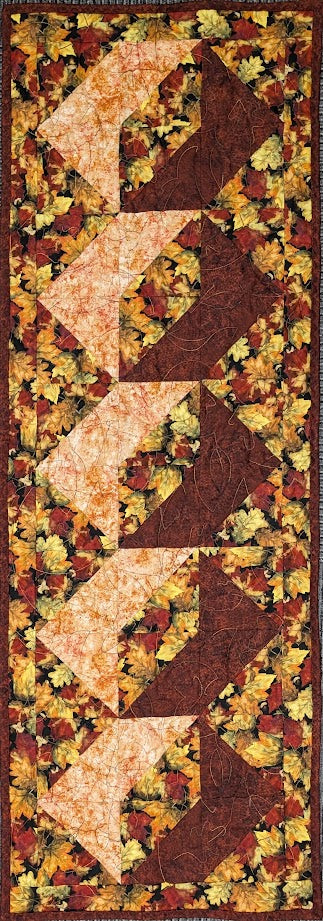 Autumn Leaves Ribbons Runner 15x43