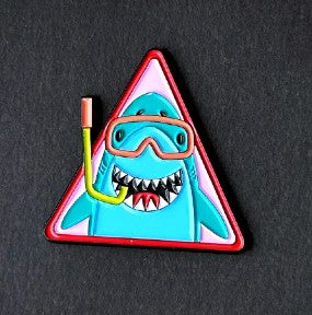 Shark Enamel Pin