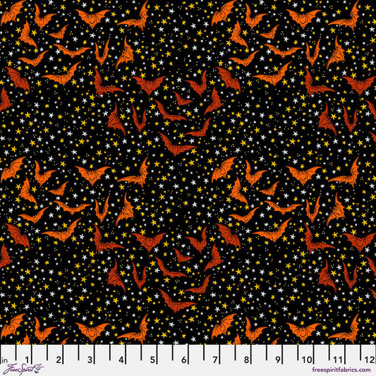 Costumes & Cobwebs Ditsy Bats PWRH114.Black