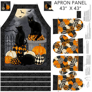 Hallow's Eve Apron & Oven Mit Panel DP27081-99