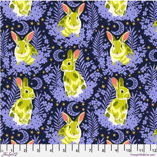 Tula Pink Besties Hop To It PWTP215.Bluebell