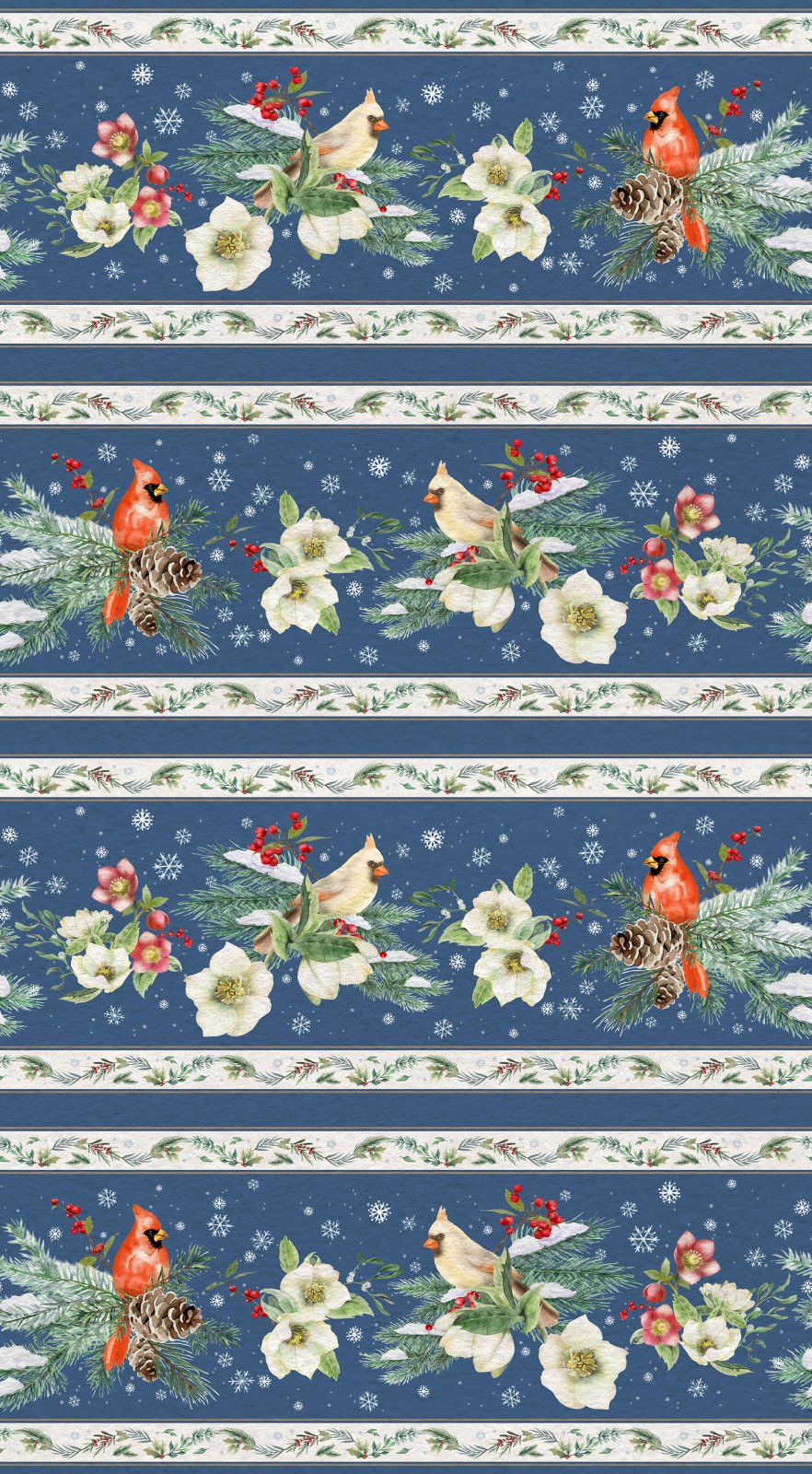 2026 Quilt MN Pictorial Stripe Lt Navy